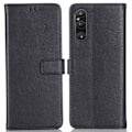 Miniatyrbillede 3 af 6: PU magnetisk tegnebog læderetui til Sony Xperia 1 V Black