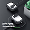 Pikkukuva 5 / 11: AirPods 4 -kotelolle DUX DUCIS PC+TPU Bluetooth-kotelo / kuori koukulla Black