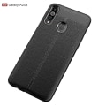 Pikkukuva 9 / 11: Litchi Texture Soft TPU Case for Samsung Galaxy A20s - Black Black