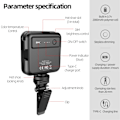 Miniatyrbillede 4 af 8: LED-lys 3000-6000K Dæmpbar lyslampe Live-udsendelse fotografibelysning Black