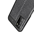 Pikkukuva 4 / 5: Samsung Galaxy A03s TPU Case Shell Litchi Texture - Svart Black