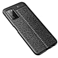Pikkukuva 2 / 5: Samsung Galaxy A03s TPU Case Shell Litchi Texture - Svart Black