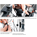 Miniatyrbillede 5 af 7: Cykelcomputer kilometertæller med 14 funktioner Vandtæt LCD cykelhastighedsmåler Black