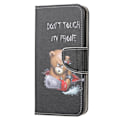 Miniatyrbillede 2 af 6: Til Samsung Galaxy A71 tegnebogstativ - Angry Bear Black