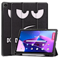 Miniatyrbild 1 av 9: Tri-fold Fodral till Lenovo Tab M10 Plus Gen 3 - Don't Touch Me Svart