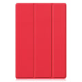 Pikkukuva 8 / 9: Kolminkertainen telinekotelo Samsung Galaxy Tab A8 10.5" (2021) - Punainen Red