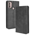 Miniatyrbillede 8 af 8: Wallet Stand Flip Phone Case til Motorola Moto E20/E30/E40 - Sort Black