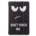 Miniatyrbillede 6 af 6: Tri-fold Stand Case for Huawei MatePad T8 - Do not Touch Me Black
