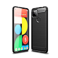 Miniatyrbild 1 av 8: Google Pixel 5a Karbon fiber Texture Skal - Svart Svart