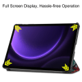 Miniatyrbilde 6 av 8: Tri-fold Smart-etui med stativ for Samsung Galaxy Tab S9 FE Multicolor