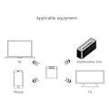 Miniatyrbillede 5 af 11: 2-i-1 Bluetooth Sender Modtager Adapter til Musik Audio Transceiver Black