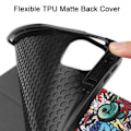 Pikkukuva 9 / 9: iPad 12.9" Pro 2021 Tri-fold Stand Tablet Case Cover - Graffiti Multicolor