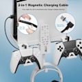 Miniatyrbild 4 av 11: PlayStation PS5 Slim Vägg Montering Fäste Kontroll Laddare Transparent