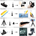 Miniatyrbillede 4 af 10: 54-i-1 tilbehør til GoPro Hero 12 11 10 9 Masser af gode ting Black