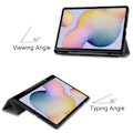 Miniatyrbillede 3 af 9: Tri-fold Stand Smart Case for Samsung Galaxy Tab S7 / S8 Grey
