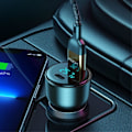 Pikkukuva 5 / 8: ROCK H16 72W erittäin nopea autolaturi Pikalataussovitin USB-C+USB Black