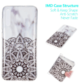 Miniatyrbillede 5 af 5: Marble Pattern IMD TPU Soft Back Case for Samsung Galaxy A70 - Style B Black