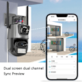 Miniatyrbild 2 av 7: Utomhus Vattentät Intercom Monitor Ball Machine WiFi-kamera grå
