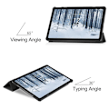 Miniatyrbillede 9 af 11: Nokia T21 Tri-fold Stand Wake/Sleep Cover Tablet-etui - Sort Black
