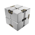 Pikkukuva 1 / 7: Fidget Toy Infinite Cube Stress Relief Flip Block - Hopea Silver