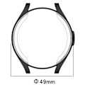 Miniatyrbild 8 av 8: TPU Skal Fodral För Samsung Galaxy Watch6 47mm Full Coverage Svart