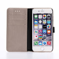 Miniatyrbilde 10 av 11: Retro Lærveske Stativ Skall Etui for iPhone 7 Plus Beige