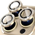 Miniatyrbild 1 av 3: Kamera lins till iPhone 15 Pro / 15 Pro Max Glitter Guld