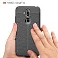 Miniatyrbilde 3 av 5: Nokia 8.1 TPU Deksel Litchi Grain Black