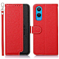 Pikkukuva 1 / 7: KHAZNEH OnePlus Nord CE4 Lite 5G Lompakkokotelo Nahkainen Flip Cover Red