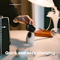 Miniatyrbillede 3 af 10: Watch Charger Stand Compatible with Samsung Round Smart Watch Charger Stand Desktop Holder Beige