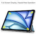Pikkukuva 7 / 8: iPad Air 11 (2024) Kotelo Auto Herää / Nuku Kolminkertainen Taittojalusta Tabletin Suoja - Graffiti Multicolor