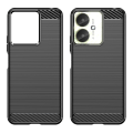 Miniatyrbilde 1 av 7: For Xiaomi Redmi 13C Deksel med karbonfibertekstur - Svart Black