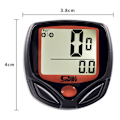 Miniatyrbillede 2 af 7: Cykelcomputer kilometertæller med 14 funktioner Vandtæt LCD cykelhastighedsmåler Black