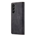 Pikkukuva 5 / 8: CASEME Retro Lompakkokotelo Samsung Galaxy S23+ - Musta Black