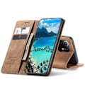 Pikkukuva 3 / 11: CASEME Retro lompakkokotelo Xiaomi Mi 11 - Ruskea Brown