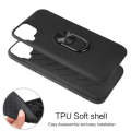 Pikkukuva 2 / 9: Samsung Galaxy A12 Ring Kickstand Soft Hybrid Case with Metal Sheet Black