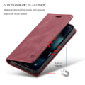 Pikkukuva 6 / 11: AUTSPACE A01 Retro lompakkokotelo iPhone 13 Mini - Punainen Red