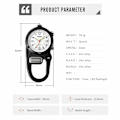 Pikkukuva 2 / 7: SKMEI Watch Outdoor Reppu Koukku LED Taskulamppu Quartz Watch - musta Black