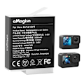 Pikkukuva 1 / 11: Akku AMAGISN for GoPro Hero 12/11/10/9 3,85V 1800mAh ladattava Li-Ion Black