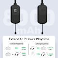 Pikkukuva 8 / 11: AMVR Pico 4 Meta Oculus Quest 2 Quest Pro Quest 3:lle 8000 mAh Powerbank Black