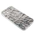 Pikkukuva 4 / 7: iPhone 15 Plus TPU Kuori Elektroplating Rypistynyt Epätasainen Puhelimen Suojakotelo Silver