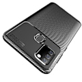 Miniatyrbillede 4 af 7: Carbon Fiber Texture TPU Casing Samsung Galaxy A21s - Black Black