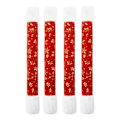 Pikkukuva 1 / 6: 4-pack Christmas pellavakankainen jääkaapin oven kahvan suojakuori Joulu Red