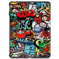 Miniatyrbilde 2 av 7: For OnePlus Pad 2 Tri-fold Stativ Våkne / Sove Deksel Tablettveske - Graffiti Multicolor