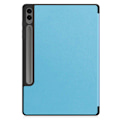 Pikkukuva 7 / 7: Kolmen taittotelineen älykotelo Samsung Galaxy Tab S10+ (S10 Plus) -puhelimelle Light blue