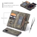 Miniatyrbild 9 av 11: CASEME Samsung Galaxy S20 FE Retro läder plånboksfodral grå