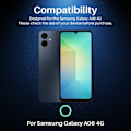 Miniatyrbilde 6 av 6: NORTHJO for Samsung Galaxy A06 Herdet Glass Kameralinsebeskytter Black