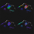 Miniatyrbillede 2 af 11: RGB LED Mask Gesture Face-Changing Glowing Mask Halloween Party Black