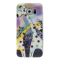 Miniatyrbillede 1 af 5: TPU Protector Samsung Galaxy S6 - Two Cartoon Giraffes
