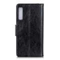 Miniatyrbillede 4 af 6: Tekstureret Split Læder Pung Taske Samsung Galaxy A7 (2018) Black